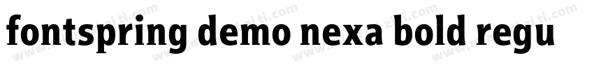 fontspring demo nexa bold regular字体转换